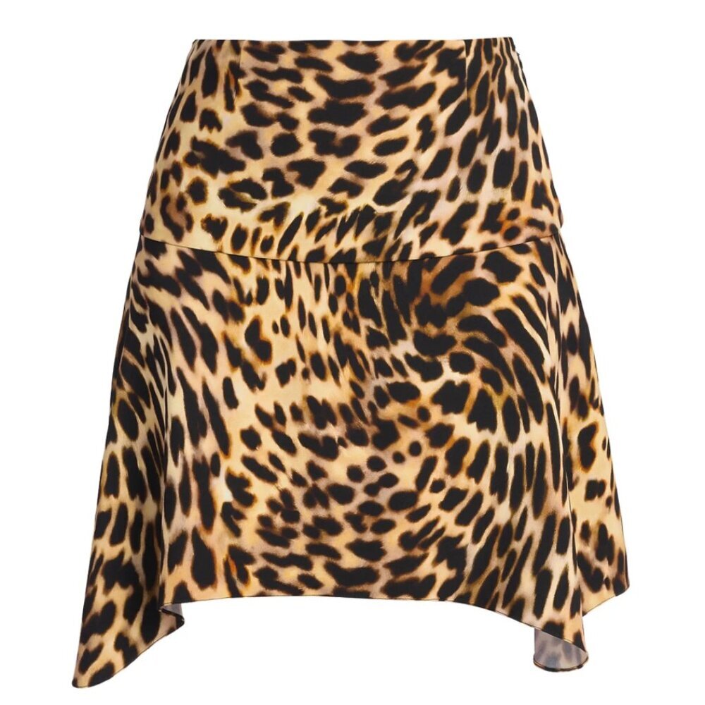 NWT! STELLA MCCARTNEY Envers Cheetah-Print Miniskirt Size 36